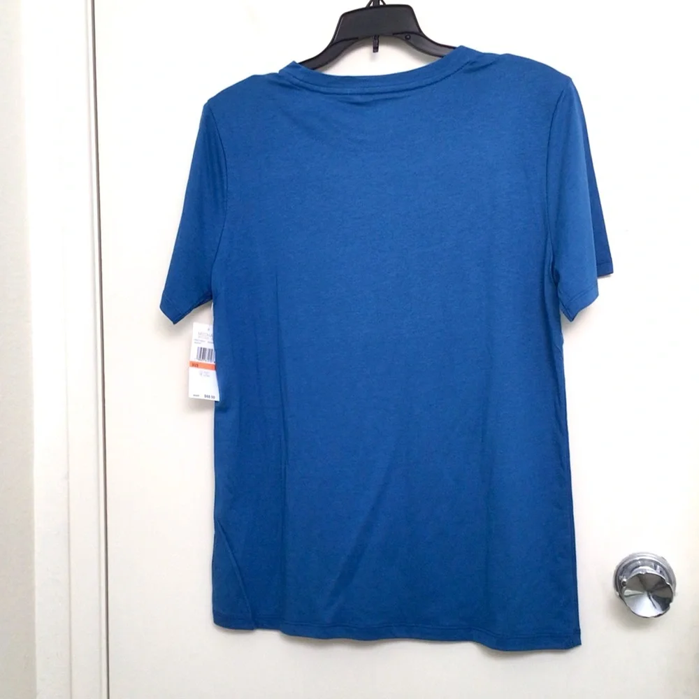 Michael Kors Blue MK Logo Graphic Tee